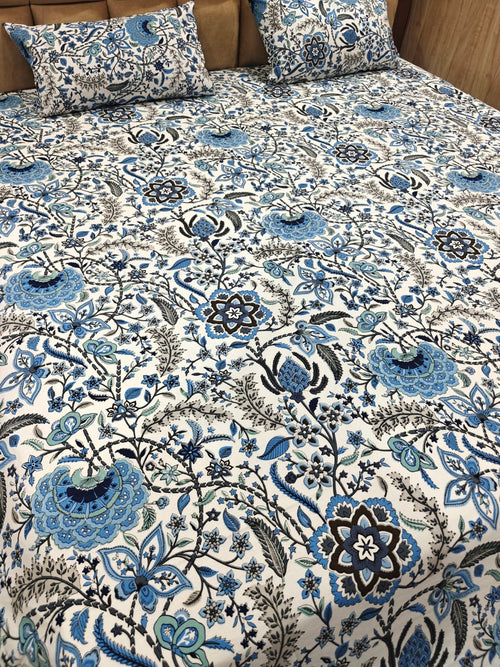 Anokhi 100% Cotton Super King Bedsheet Set