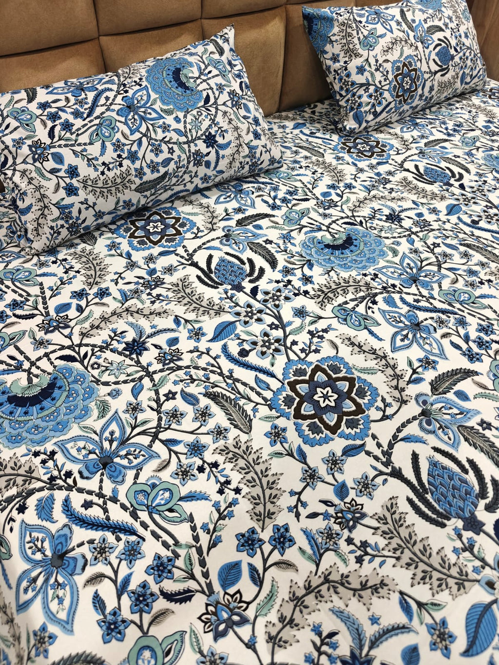 Anokhi 100% Cotton Super King Bedsheet Set