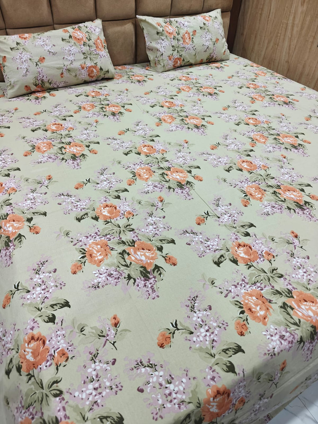 Anokhi 100% Cotton Super King Bedsheet Set