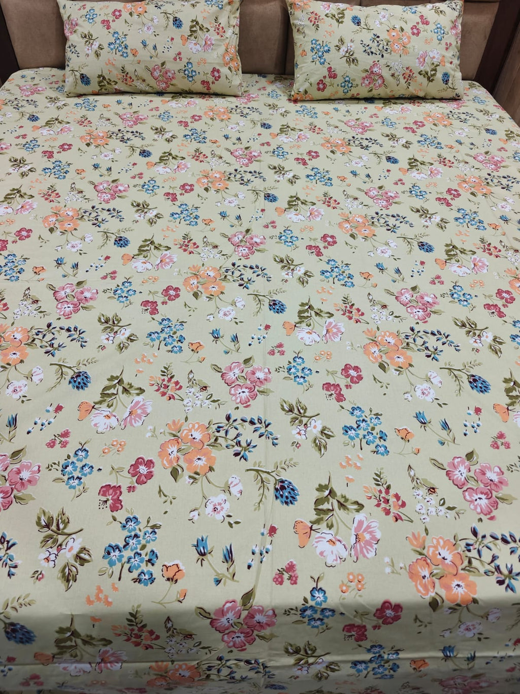 Anokhi 100% Cotton Super King Bedsheet Set