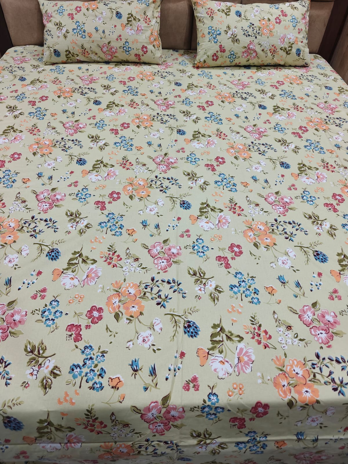 Anokhi 100% Cotton Super King Bedsheet Set